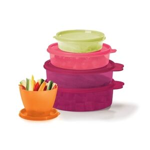 TUPPERWARE - NEW - 10-pc. Meal Prep Starter Set (5 containers, 5 lids) MPS2